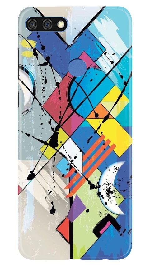 Modern Art Mobile Back Case for Huawei 7C (Design - 235) Modern Art Case for Huawei 7C (Design No. 235)