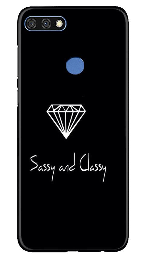 Sassy and Classy Mobile Back Case for Huawei 7C (Design - 264) Sassy and Classy Case for Huawei 7C (Design No. 264)