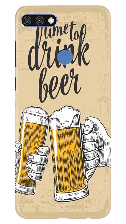 Drink Beer Mobile Back Case for Huawei 7C (Design - 328) Drink Beer Mobile Back Case for Huawei 7C (Design - 328)