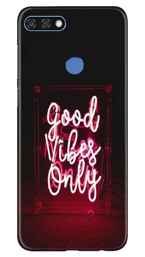 Good Vibes Only Mobile Back Case for Huawei 7C (Design - 354) Good Vibes Only Mobile Back Case for Huawei 7C (Design - 354)