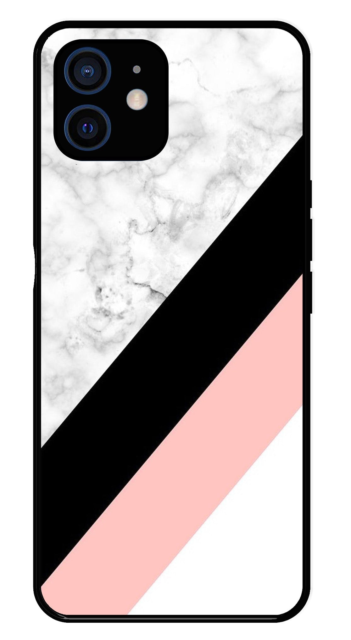 Marble Design Metal Mobile Case for iPhone 12 Mini Marble Design Metal Mobile Case for iPhone 12 Mini