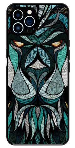 Lion Pattern Metal Mobile Case for iPhone 12 Pro Max Lion Pattern Metal Mobile Case for iPhone 12 Pro Max