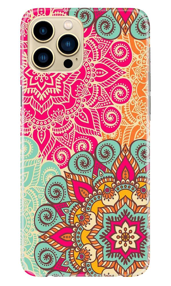 Rangoli art Mobile Back Case for iPhone 13 Pro (Design - 6) Rangoli art Case for iPhone 13 Pro