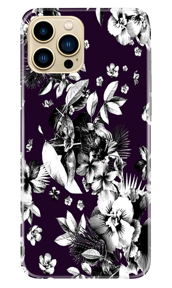 white flowers Mobile Back Case for iPhone 13 Pro (Design - 7) white flowers Case for iPhone 13 Pro