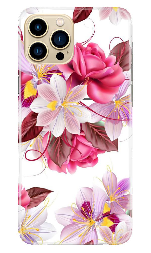 Beautiful flowers Mobile Back Case for iPhone 13 Pro Max (Design - 23) Beautiful flowers Case for iPhone 13 Pro Max