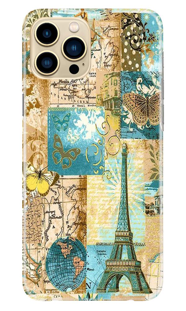 Travel Eiffel Tower Mobile Back Case for iPhone 13 Pro Max (Design - 206) Travel Eiffel Tower Case for iPhone 13 Pro Max (Design No. 206)