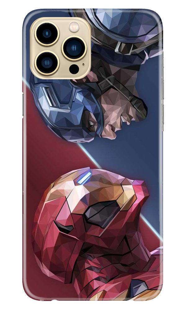 Ironman Captain America Mobile Back Case for iPhone 13 Pro Max (Design - 245) Ironman Captain America Case for iPhone 13 Pro Max (Design No. 245)