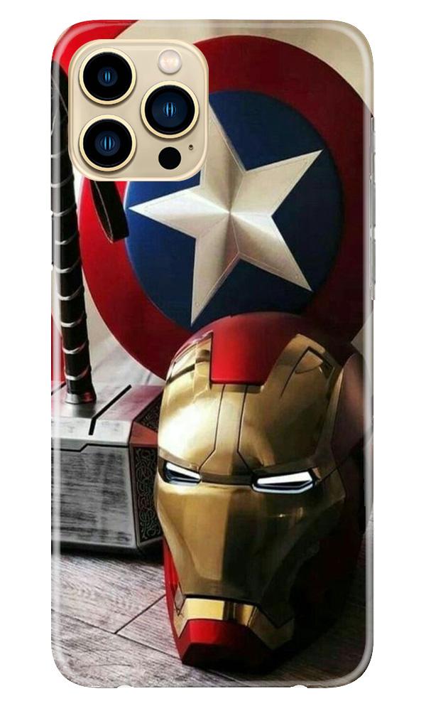 Ironman Captain America Mobile Back Case for iPhone 13 Pro Max (Design - 254) Ironman Captain America Case for iPhone 13 Pro Max (Design No. 254)