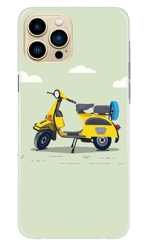 Vintage Scooter Mobile Back Case for iPhone 13 Pro (Design - 260) Vintage Scooter Case for iPhone 13 Pro (Design No. 260)