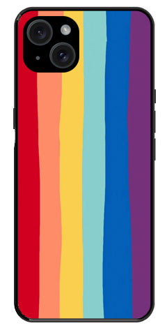 Rainbow MultiColor Metal Mobile Case for iPhone 15 Plus Rainbow MultiColor Metal Mobile Case for iPhone 15 Plus