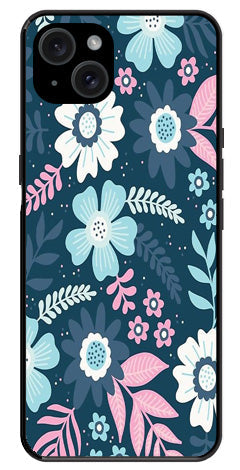 Flower Leaves Design Metal Mobile Case for iPhone 15 Flower Leaves Design Metal Mobile Case for iPhone 15
