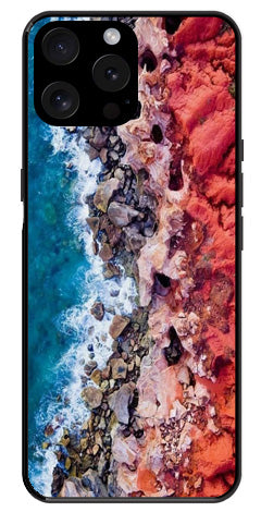 Sea Shore Metal Mobile Case for iPhone 15 Pro Max Sea Shore Metal Mobile Case for iPhone 15 Pro Max