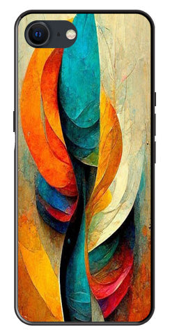 Modern Art Metal Mobile Case for iPhone SE 2020 Modern Art Metal Mobile Case for iPhone SE 2020