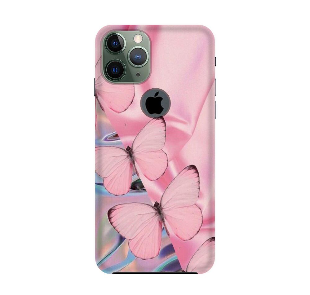 Butterflies Mobile Back Case for iPhone 11 Pro Max logo cut (Design - 26) Butterflies Case for iPhone 11 Pro Max logo cut