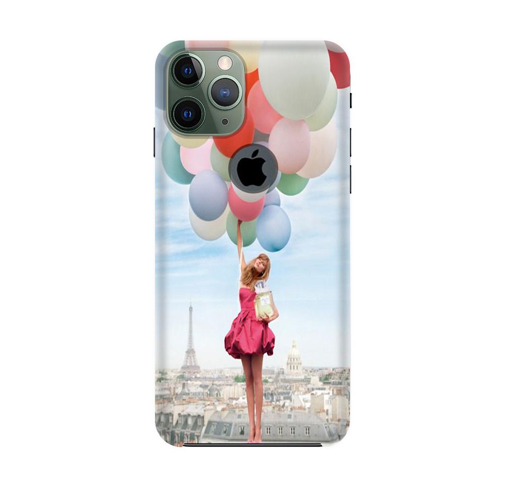 Girl with Baloon Mobile Back Case for iPhone 11 Pro Max logo cut (Design - 84) Girl with Baloon Case for iPhone 11 Pro Max logo cut