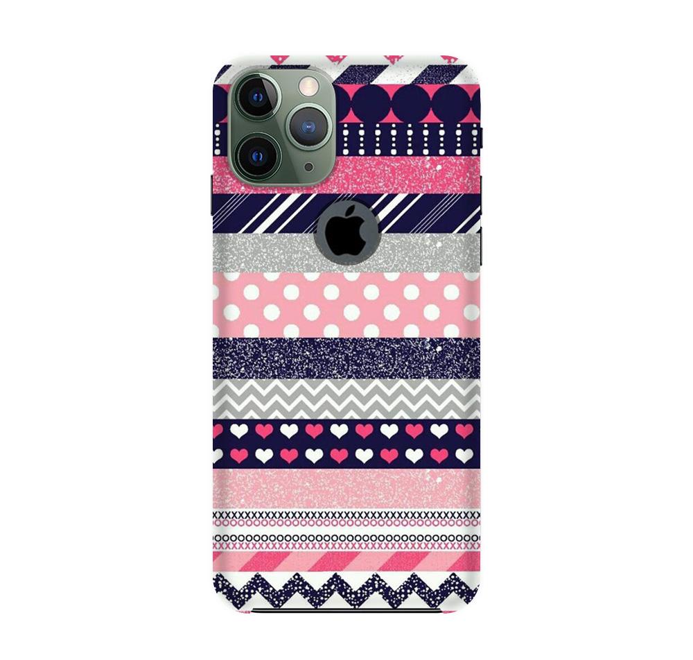 Pattern3 Mobile Back Case for iPhone 11 Pro Max logo cut (Design - 90) Pattern3 Case for iPhone 11 Pro Max logo cut