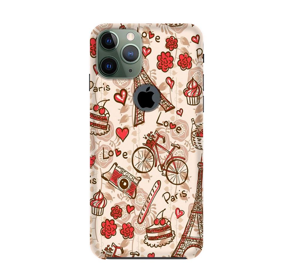 Love Paris Mobile Back Case for iPhone 11 Pro Max logo cut (Design - 103) Love Paris Case for iPhone 11 Pro Max logo cut (Design - 103)