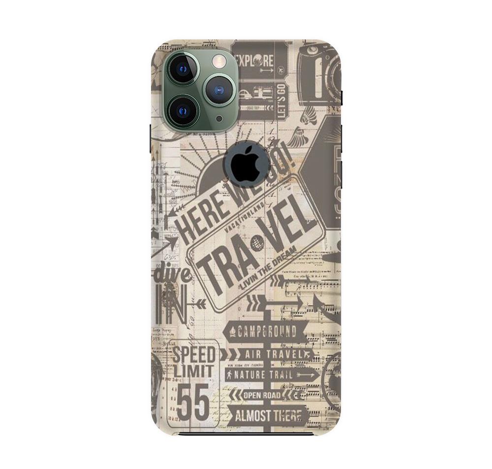 Travel Mobile Back Case for iPhone 11 Pro Max logo cut (Design - 104) Travel Case for iPhone 11 Pro Max logo cut (Design - 104)