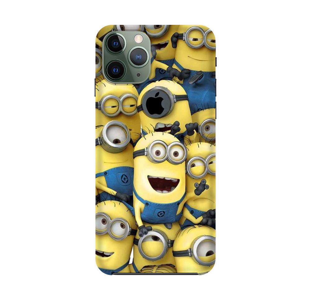 Minions Mobile Back Case for iPhone 11 Pro Max logo cut (Design - 127) Minions Case for iPhone 11 Pro Max logo cut (Design - 127)