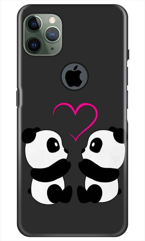 Panda Love Mobile Back Case for iPhone 11 Pro Max Logo Cut (Design - 398) Panda Love Mobile Back Case for iPhone 11 Pro Max Logo Cut (Design - 398)