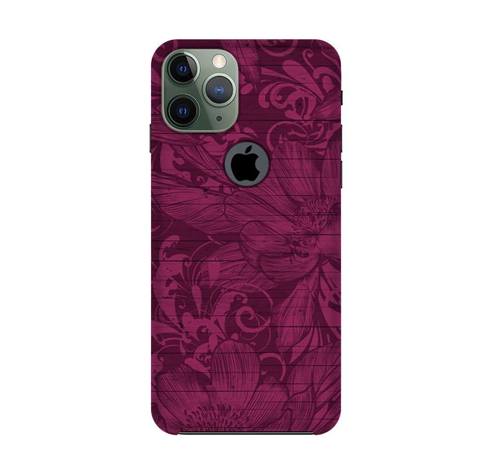 Purple Backround Mobile Back Case for iPhone 11 Pro logo cut (Design - 22) Purple Backround Case for iPhone 11 Pro logo cut