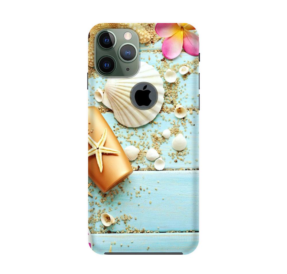Sea Shells Mobile Back Case for iPhone 11 Pro logo cut (Design - 63) Sea Shells Case for iPhone 11 Pro logo cut