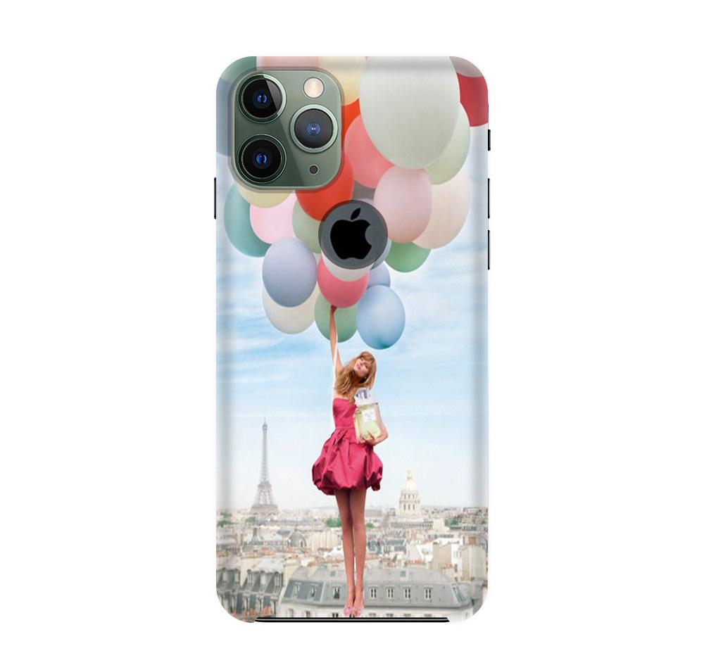Girl with Baloon Mobile Back Case for iPhone 11 Pro logo cut (Design - 84) Girl with Baloon Case for iPhone 11 Pro logo cut