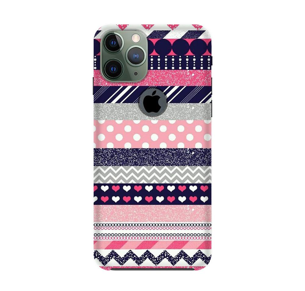 Pattern3 Mobile Back Case for iPhone 11 Pro logo cut (Design - 90) Pattern3 Case for iPhone 11 Pro logo cut