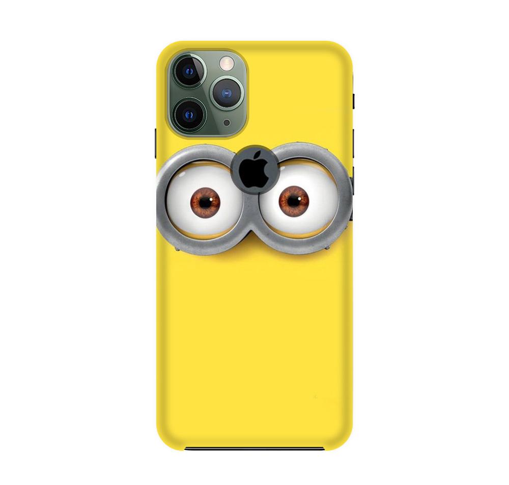 Minions Mobile Back Case for iPhone 11 Pro logo cut (Design - 128) Minions Case for iPhone 11 Pro logo cut (Design - 128)
