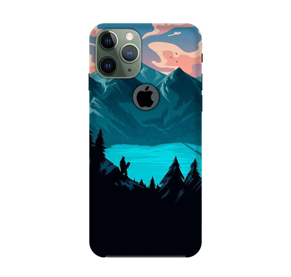 Mountains Mobile Back Case for iPhone 11 Pro logo cut (Design - 186) Mountains Case for iPhone 11 Pro logo cut (Design - 186)