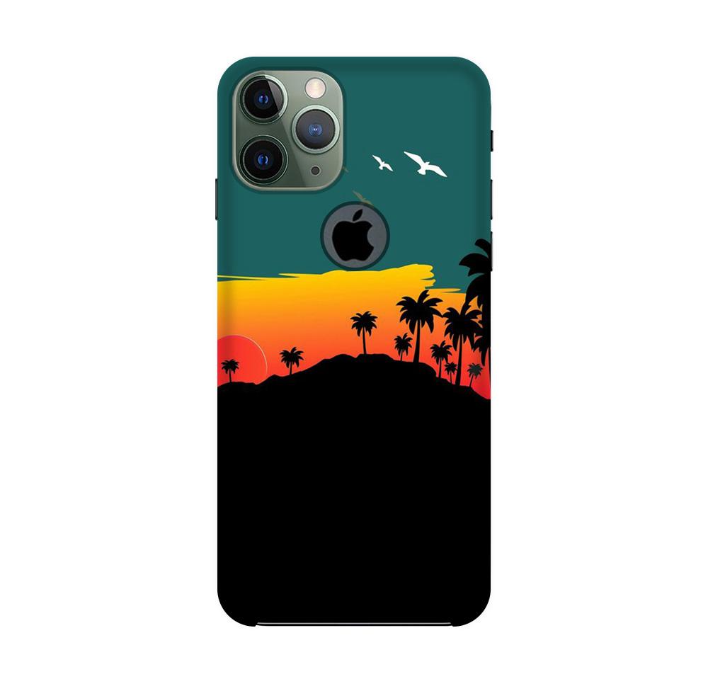 Sky Trees Mobile Back Case for iPhone 11 Pro logo cut (Design - 191) Sky Trees Case for iPhone 11 Pro logo cut (Design - 191)