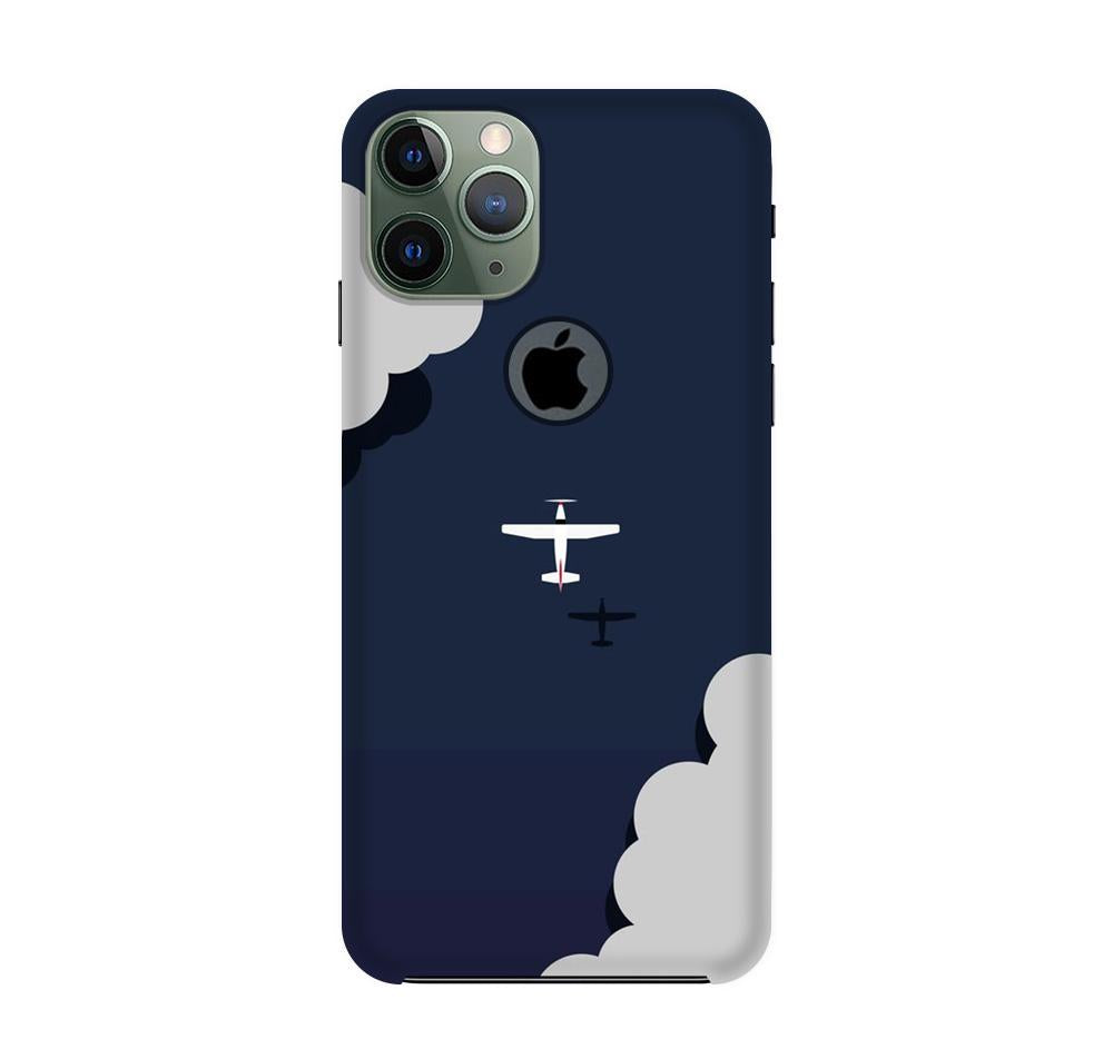Clouds Plane Mobile Back Case for iPhone 11 Pro logo cut (Design - 196) Clouds Plane Case for iPhone 11 Pro logo cut (Design - 196)