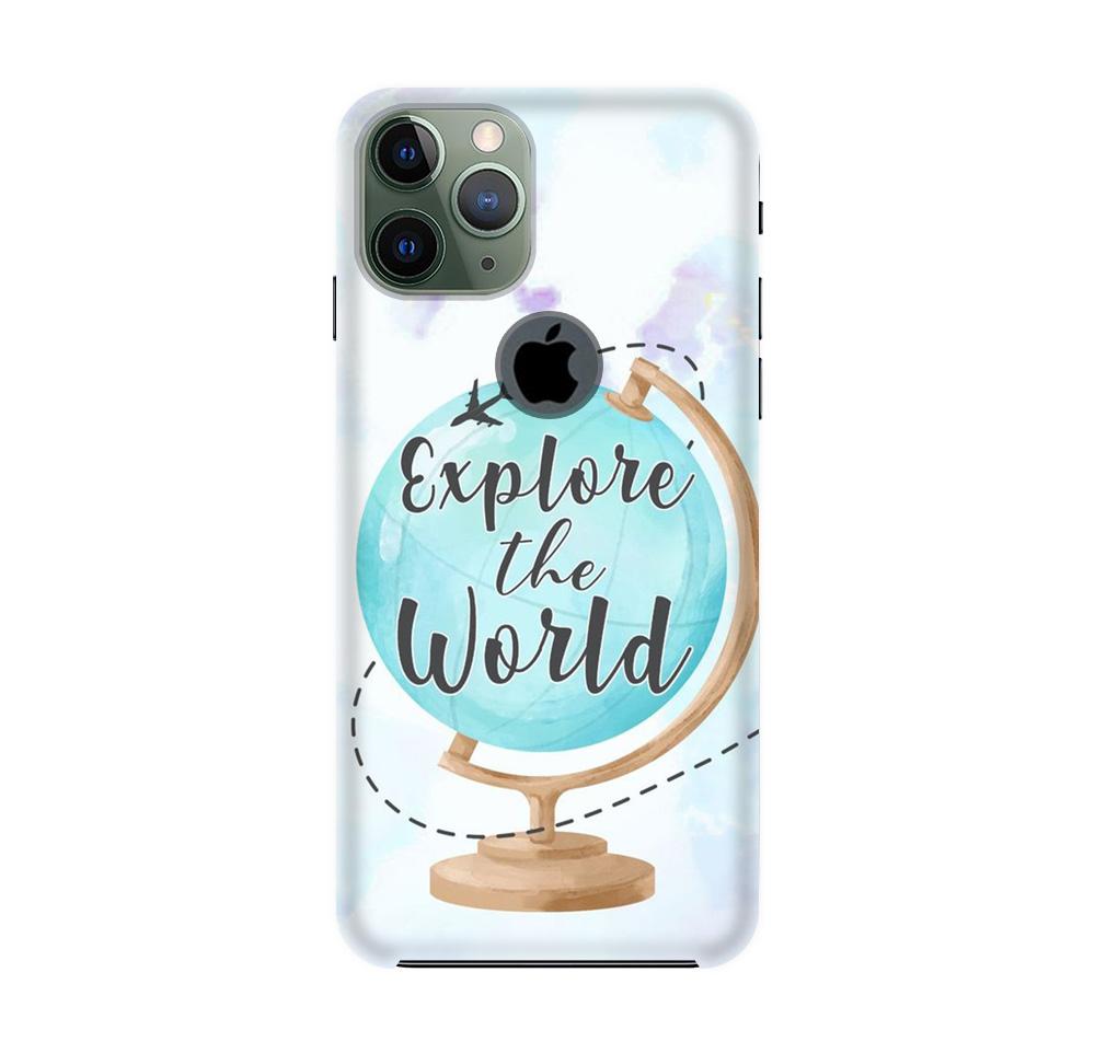 Explore the World Mobile Back Case for iPhone 11 Pro logo cut (Design - 207) Explore the World Case for iPhone 11 Pro logo cut (Design No. 207)