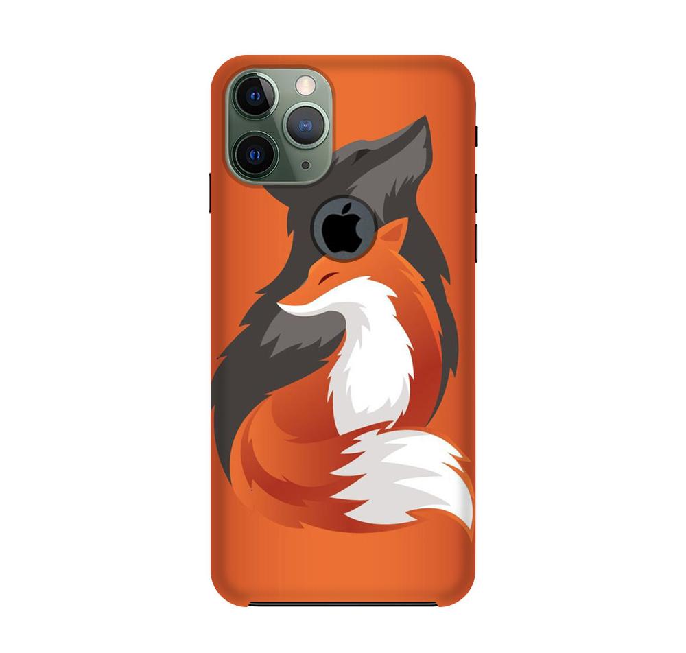Wolf Mobile Back Case for iPhone 11 Pro logo cut (Design - 224) Wolf Case for iPhone 11 Pro logo cut (Design No. 224)
