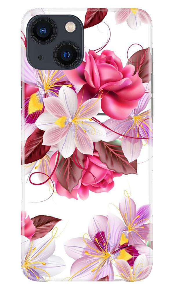Beautiful flowers Mobile Back Case for iPhone 13 Mini (Design - 23) Beautiful flowers Case for iPhone 13 Mini