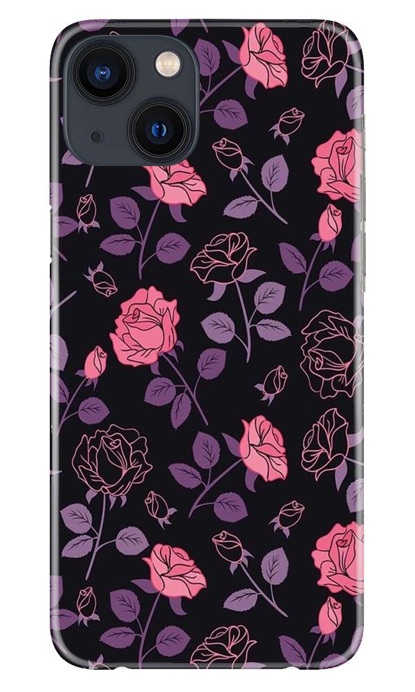 Rose Black Background Mobile Back Case for iPhone 13 (Design - 27) Rose Black Background Case for iPhone 13
