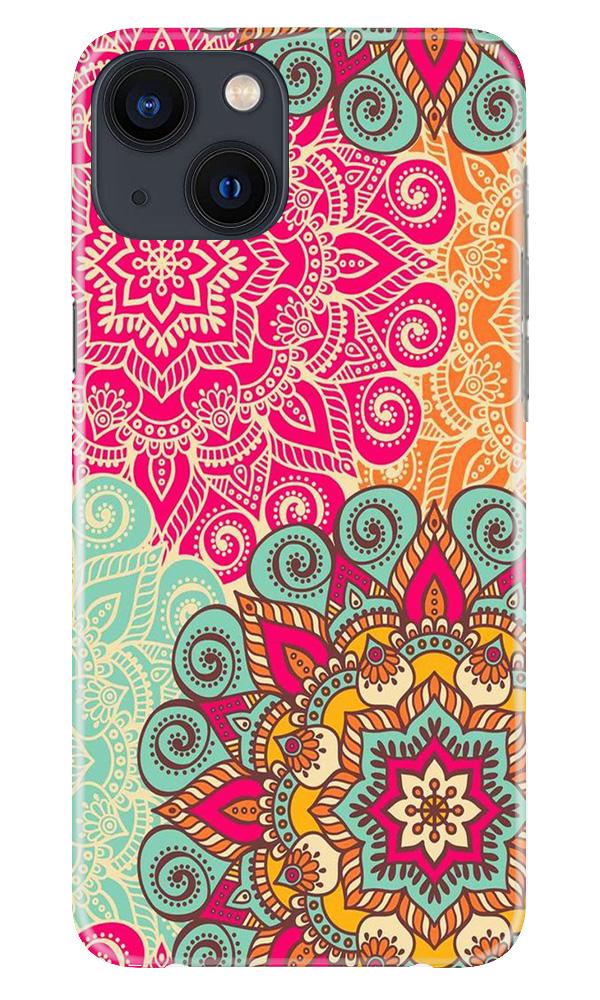 Rangoli art2 Mobile Back Case for iPhone 13 Mini (Design - 29) Rangoli art2 Case for iPhone 13 Mini