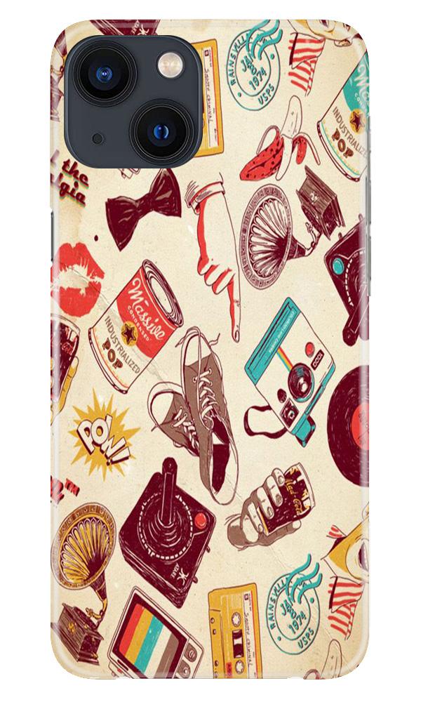 Vintage Mobile Back Case for iPhone 13 (Design - 35) Vintage Case for iPhone 13