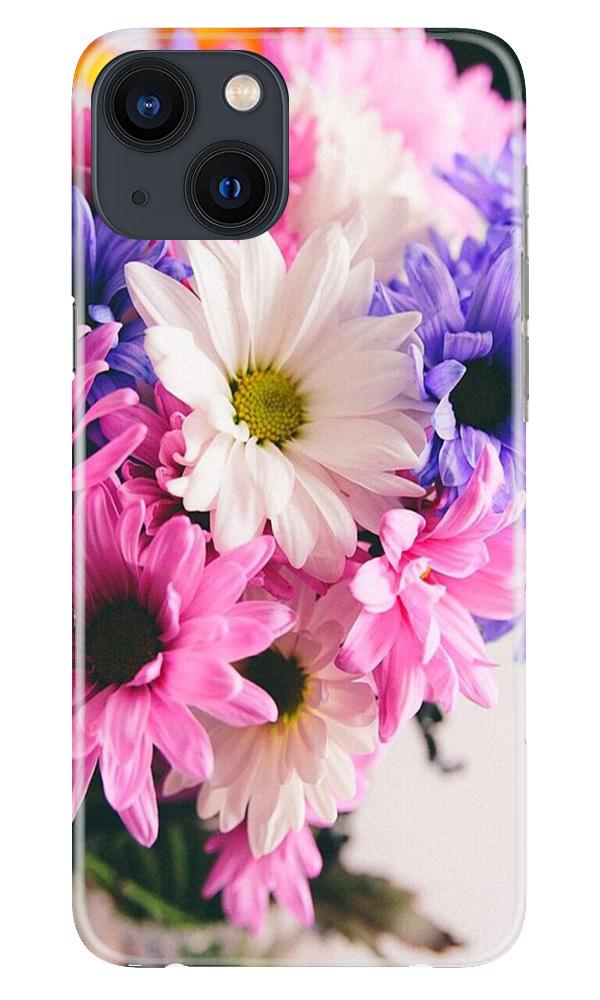 Coloful Daisy Mobile Back Case for iPhone 13 (Design - 73) Coloful Daisy Case for iPhone 13