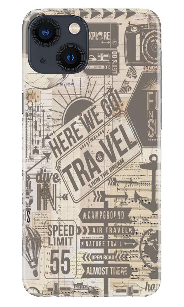 Travel Mobile Back Case for iPhone 13 Mini (Design - 104) Travel Case for iPhone 13 Mini (Design - 104)