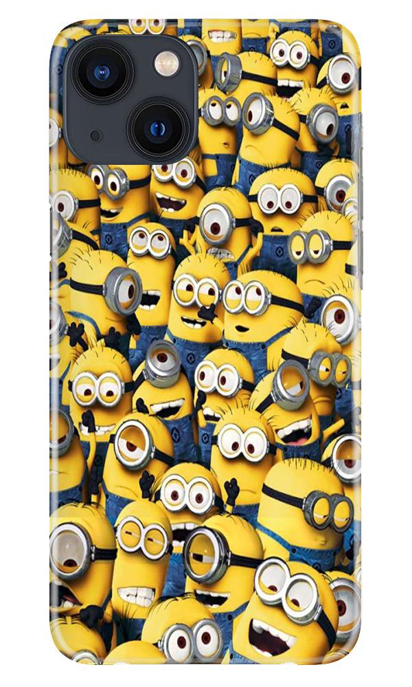 Minions Mobile Back Case for iPhone 13 Mini (Design - 126) Minions Case for iPhone 13 Mini (Design - 126)