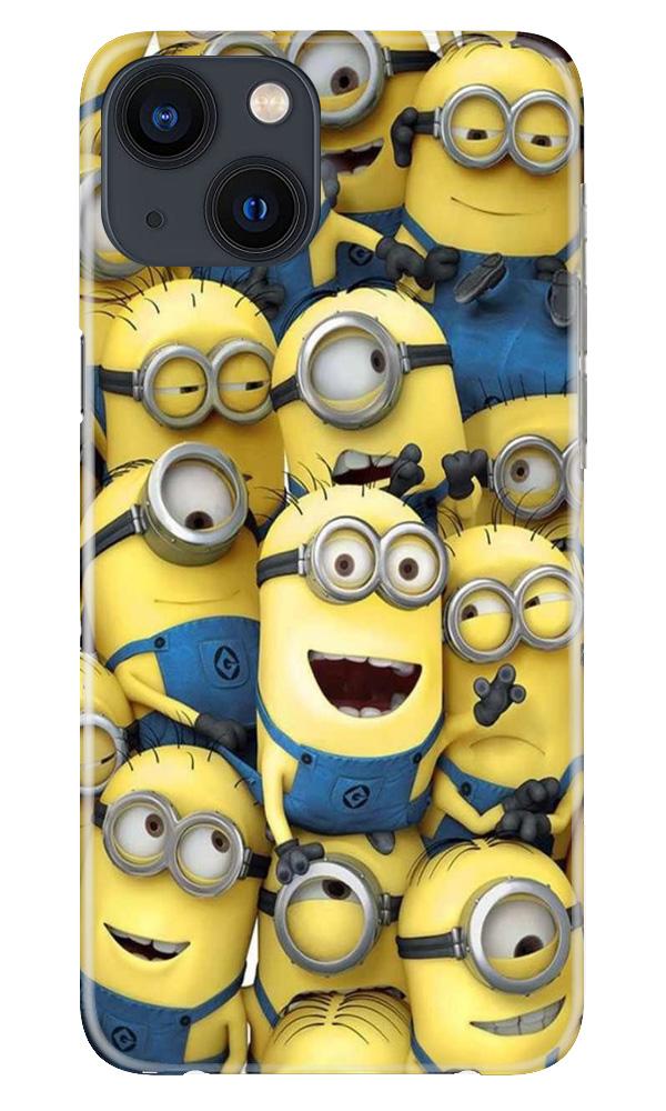 Minions Mobile Back Case for iPhone 13 Mini (Design - 127) Minions Case for iPhone 13 Mini (Design - 127)