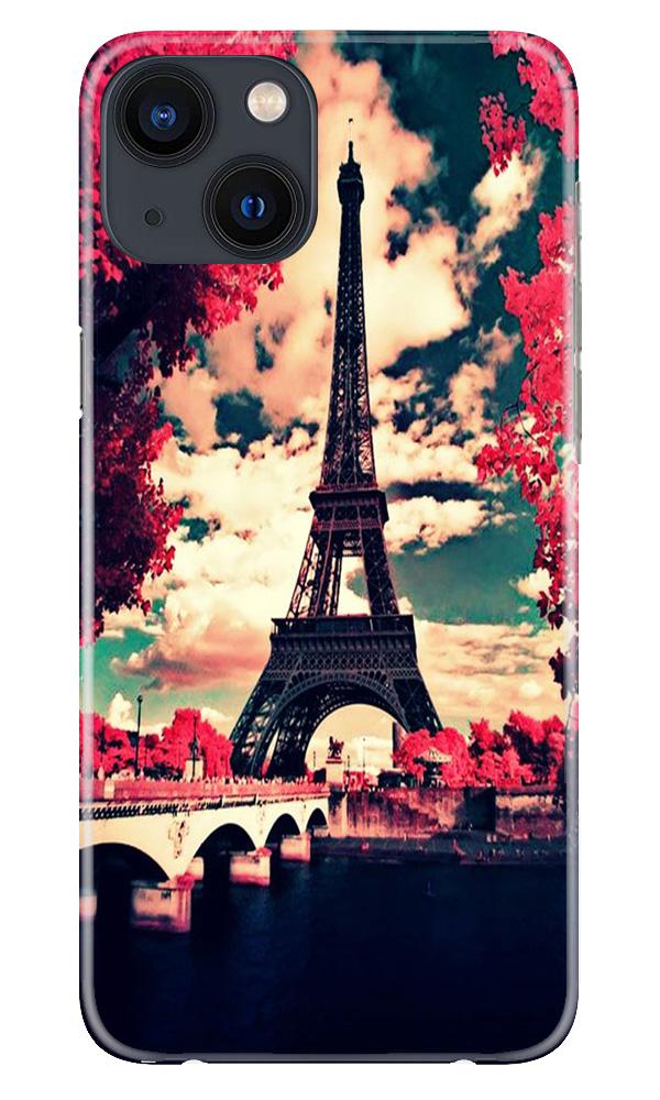 Eiffel Tower Mobile Back Case for iPhone 13 Mini (Design - 212) Eiffel Tower Case for iPhone 13 Mini (Design No. 212)