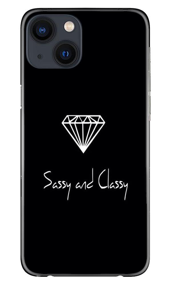 Sassy and Classy Mobile Back Case for iPhone 13 (Design - 264) Sassy and Classy Case for iPhone 13 (Design No. 264)