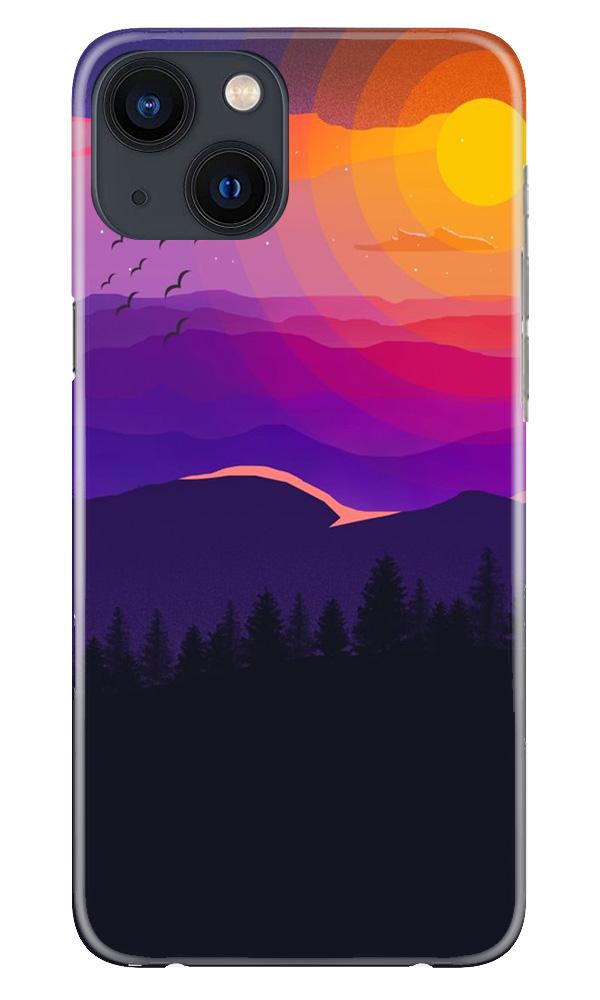 Sun Set Mobile Back Case for iPhone 13 Mini (Design - 279) Sun Set Case for iPhone 13 Mini (Design No. 279)