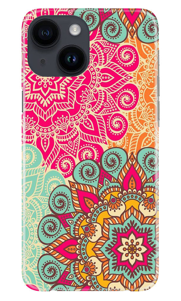 Rangoli art Mobile Back Case for iPhone 14 (Design - 6) Rangoli art Case for iPhone 14