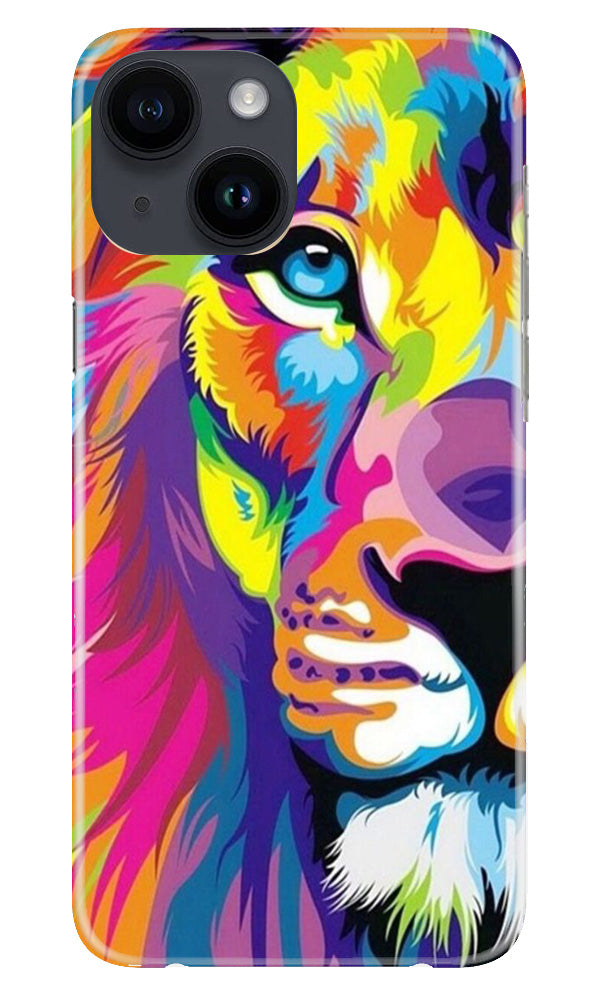 Colorful Lion Mobile Back Case for iPhone 14 (Design - 110) Colorful Lion Case for iPhone 14 (Design - 110)