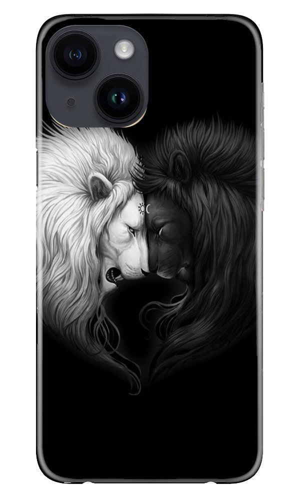 Dark White Lion Mobile Back Case for iPhone 14 (Design - 140) Dark White Lion Case for iPhone 14 (Design - 140)