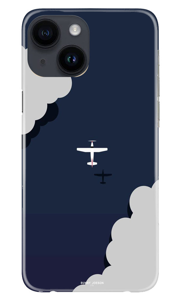 Clouds Plane Mobile Back Case for iPhone 14 (Design - 165) Clouds Plane Case for iPhone 14 (Design - 165)