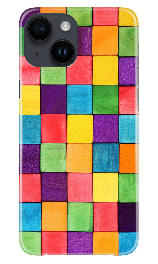 Colorful Square Mobile Back Case for iPhone 14 (Design - 187) Colorful Square Case for iPhone 14 (Design No. 187)